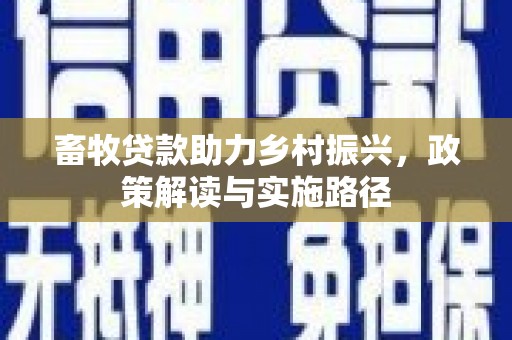 申扎畜牧贷款助力乡村振兴，政策解读与实施路径