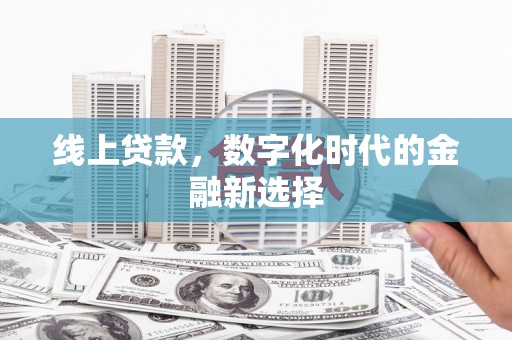 申扎线上贷款，数字化时代的金融新选择