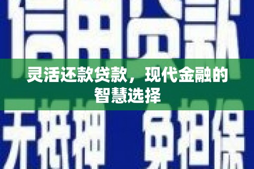 申扎灵活还款贷款，现代金融的智慧选择